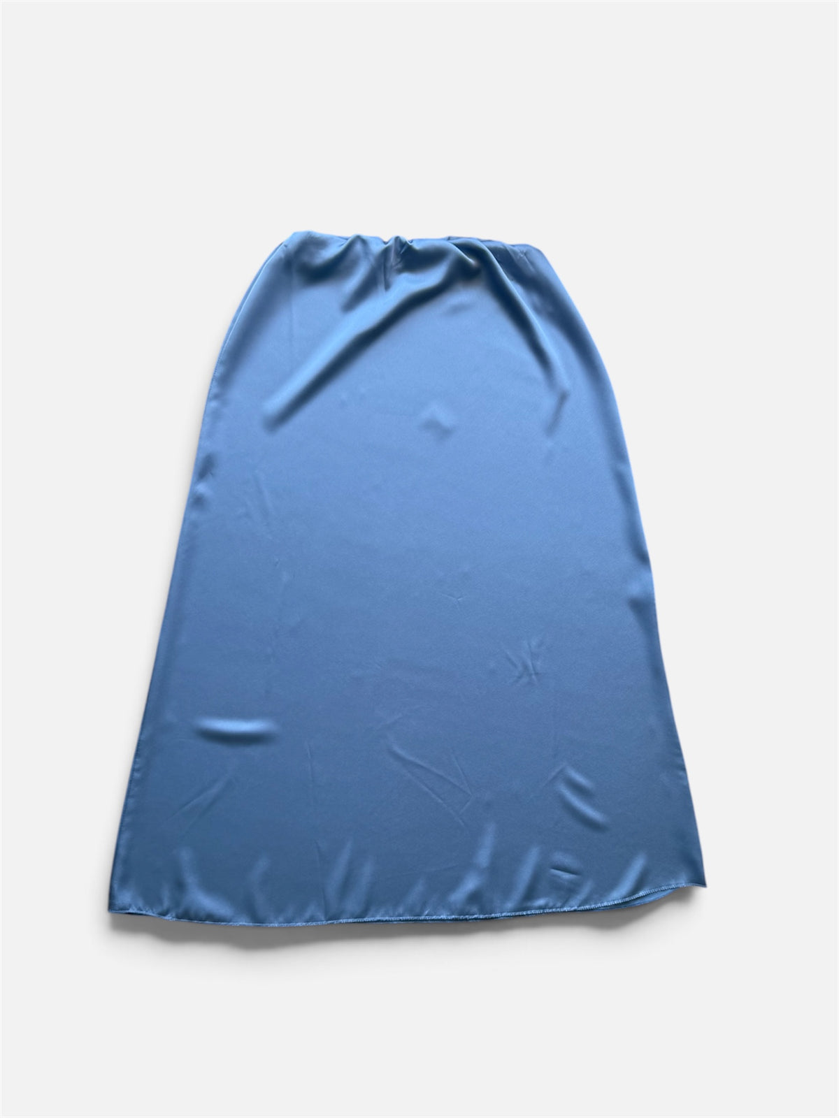 Jupe satinée Bleu
